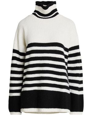 Moorer Turtleneck Virgin Wool, Silk, Cashmere - White