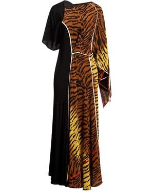 Victoria Beckham Maxi Dress Silk - Brown