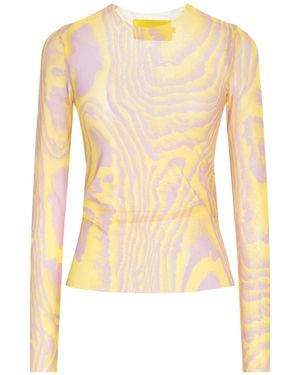 Marques'Almeida Top Recycled Polyester, Elastane - Yellow