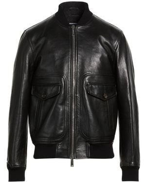 DSquared² Jacket Cow Leather - Black