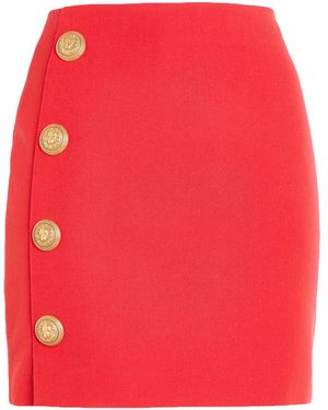 Balmain Mini Skirt - Red