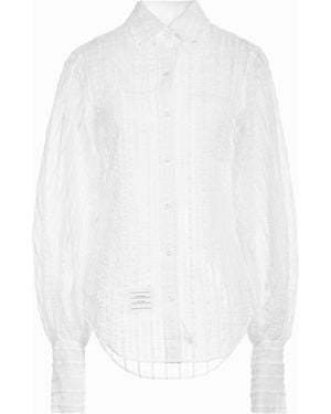 Thom Browne Shirt Polyamide, Cotton, Acetate, Silk - White