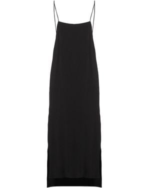 Isabel Benenato Midi Dress Viscose, Elastane - Black