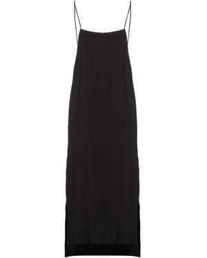Isabel Benenato Midi Dress Viscose, Elastane - Black