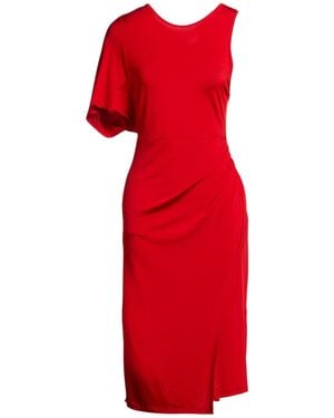 8pm Midi Dress Viscose, Elastane - Red