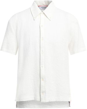 Thom Browne Shirt Cotton, Polyamide, Elastane - White