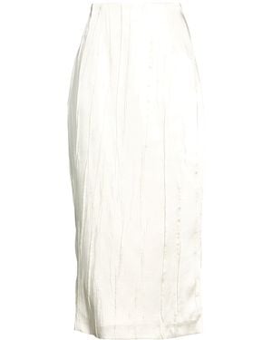 Gentry Portofino Midi Skirt Polyester - White