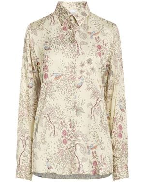 ALEX INGH Ivory Shirt Viscose - Natural