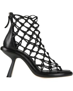 Vic Matié Sandals Textile Fibres - Black