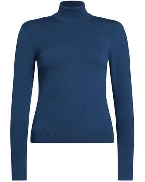 Alaïa Turtleneck Wool, Polyester - Blue