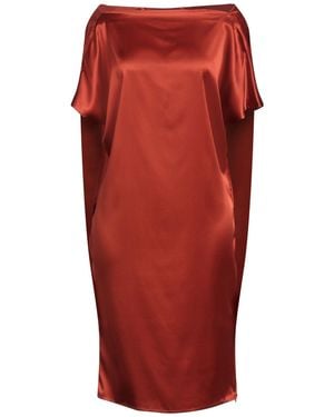 Gianluca Capannolo Mini Dress Silk, Elastane - Red