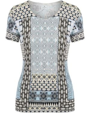 Etro Sky Sweater Silk, Elastane - Blue