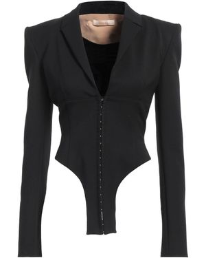 Ssheena Jacket Polyethylene, Virgin Wool, Elastane - Black