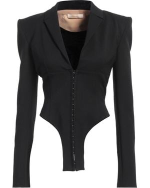 Ssheena Jacket Polyethylene, Virgin Wool, Elastane - Black