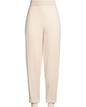 Agnona Trousers Cashmere, Polyester - Natural