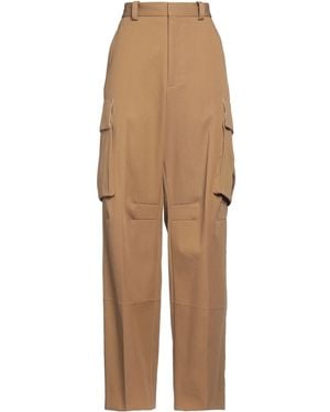 Victoria Beckham Trousers Cotton - Natural