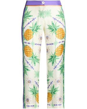 Franco Ferrari Pants Silk - White