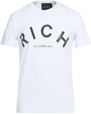 John Richmond T-Shirt Cotton, Elastane - White