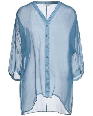HER SHIRT HER DRESS Hemd - Blau