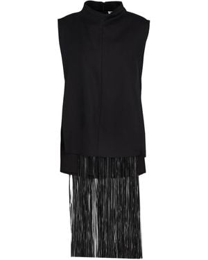Sportmax Top Cotton, Viscose - Black