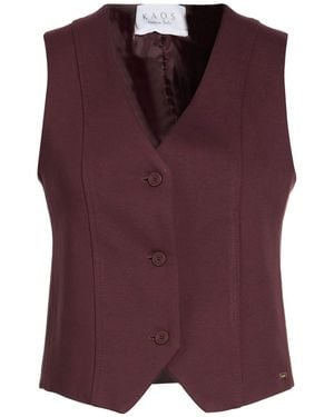 Kaos Tailored Vest Viscose, Polyamide, Elastane - Purple