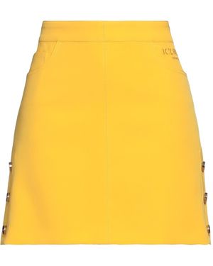 Iceberg Mini Skirt Polyester, Elastane - Yellow