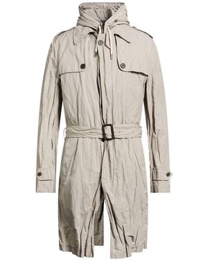 Dolce & Gabbana Overcoat & Trench Coat Cotton, Polyamide, Metal - Grey