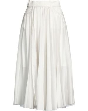 Sacai Ivory Maxi Skirt Polyester - White