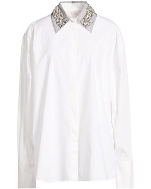 Genny Shirt Cotton, Elastane - White