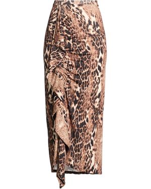 ViCOLO Maxi Skirt Polyester, Elastane - Brown