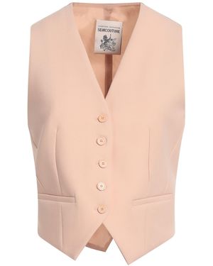 Semicouture Light Tailored Vest Polyester, Virgin Wool, Elastane - Pink