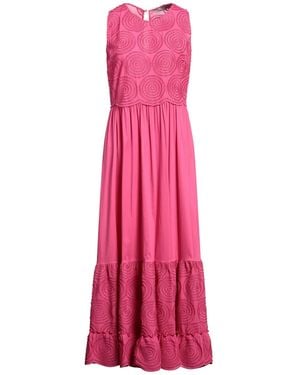D.exterior Maxi Dress Polyester, Cotton, Polyamide, Elastane - Pink