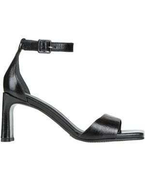 Elvio Zanon Sandals Leather - Black