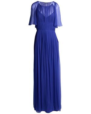Alberta Ferretti Maxi Dress Silk - Blue