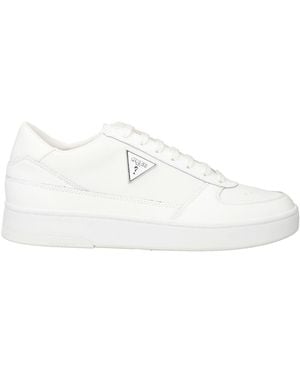Guess Sneakers Textile Fibers, Leather - White