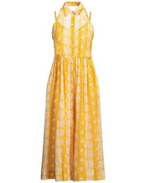 Paul & Joe Marigold Midi Dress Ramie - Metallic