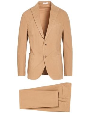 Boglioli Camel Suit Cotton, Elastane - Natural