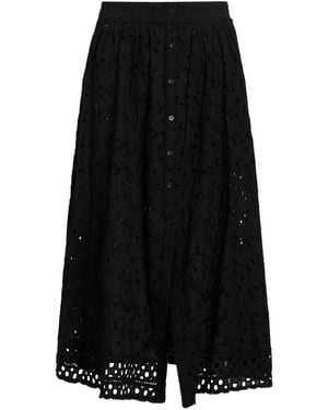 Poupette Midi Skirt Cotton - Black