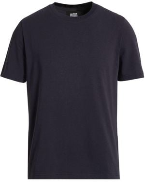 Alpha Studio Midnight T-Shirt Cotton, Elastane - Blue