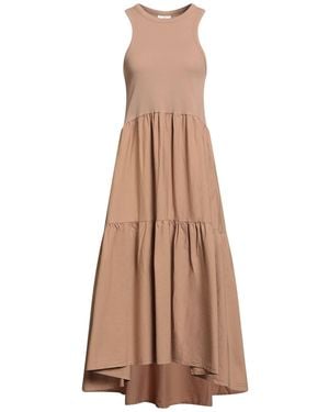 Deha Midi Dress Cotton, Elastic Fibers - Natural