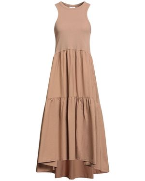 Deha Midi Dress Cotton, Elastic Fibers - Natural