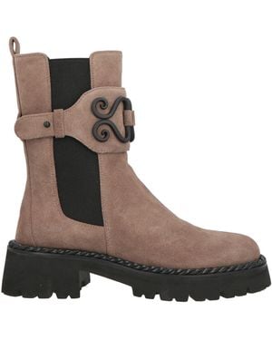 Bruno Premi Ankle Boots Leather, Textile Fibers - Brown