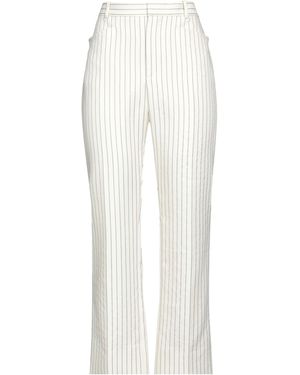 Tom Ford Trousers Wool, Silk, Polyester - White