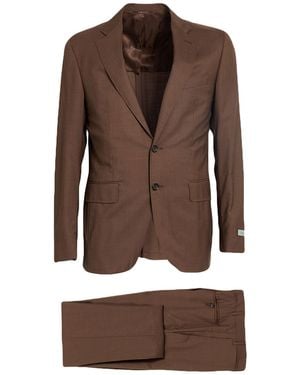 Canali Suit Wool, Silk - Brown
