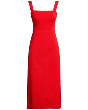 Tory Burch Vestido Midi - Rojo