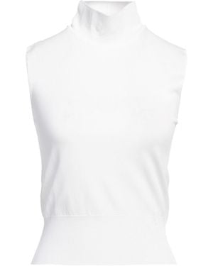 ERMANNO FIRENZE Top Viscose, Polyamide - White