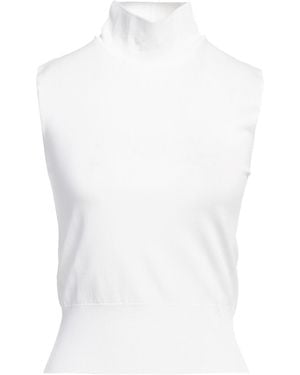 ERMANNO FIRENZE Top Viscose, Polyamide - White