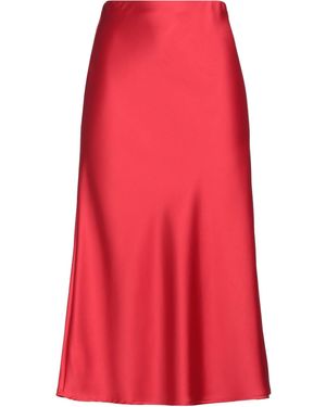 Imperial Midi Skirt Polyester - Red