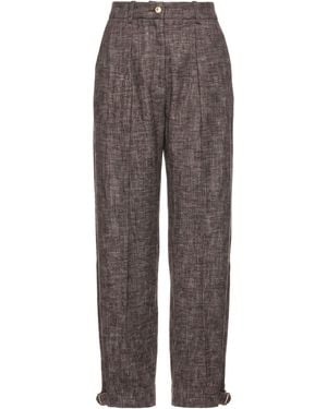 Pinko Chocolate Pants Cotton, Polyester, Acrylic, Wool - Brown
