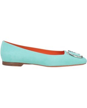 Santoni Ballet Flats - Green